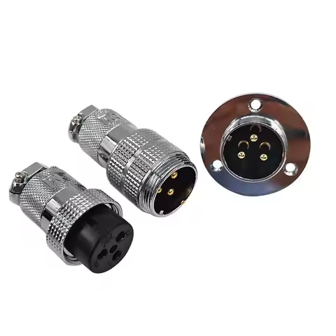 GX25 Plug Cable Connector Flange Fixing 20A Circular Connectors - 2pin 3pin 4pin 5pin 6pin 8pin 12pi