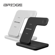 【iBRIDGE】IBW006 15W極速三合一無線充電器 白色