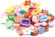 50pcs Selected Decoden Doodads DIY Crafting Embellishments Resin Flat Backs Charms Jewery Cards Maki