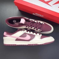 【全新正貨】Nike Dunk Low 夜酒紅柔粉情人節 男女同款板鞋