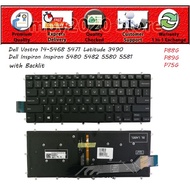 Dell Inspiron 5480 5482 5580 5581 Latitude 13-3490 3490 P75G P88G P89G with Backlit Keyboard Replace
