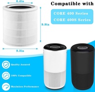 💥 ต้นฉบับ แล้วก็ ของแท้ 💥 สำหรับ แผ่นกรอง ไส้กรองอากาศ Levoit Core 400S air purifier Filter HEPA&Act