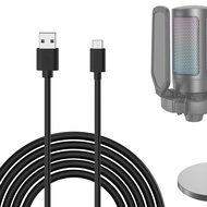 GEEKRIA USB A to Type C Microphone Cable (10 ft / 3 M) Compatible with Fifine AmpliGame A6 HyperX Qu
