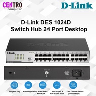 D-Link DES 1024D Switch Hub 24 Port Desktop Dlink DES 1024D Network Switch Ethernet Switch