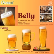Ocean Beer Glass Belly Tumbler 355 ml Pilsner 410 Mug 365 Clear [Pack Of 6]