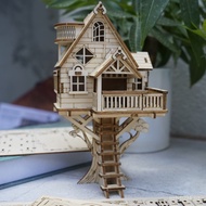 Small House Model Handmade Tree House Birthday Gift 3D Wholesale Toys Educational Toys 3d Puzzle Hou