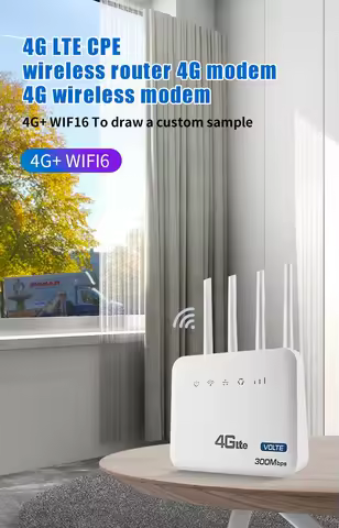 4G LTE CPE Router 300Mbps Wireless Home Router 3G 4G SIM Wifi Router RJ45 RJ11 WAN LAN Wireless Mode