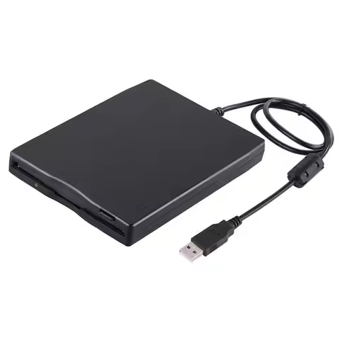 Hannord Portable 3.5inch Mobile USB Floppy Disk Drive 1.44M External Diskette FDD for Laptop Compute