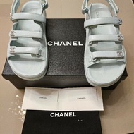 CHANEL寶寶藍涼鞋