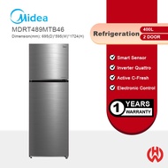 MIDEA 339L TOP MOUNTED FRIDGE 2 DOOR INVENTER MDRT489MTB46