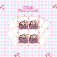 [THIRTEEN SUNSHINE] 4 Cuts Photo Booth Paper Glossy Laminate 2R Size
