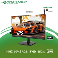 TITAN ARMY 24" FLAT IPS 144Hz HDR400 99%sRGB 350nits Gaming Monitor (P2418C)