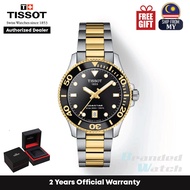 [Official Warranty] Tissot T120.210.22.051.00 Women's Seastar 1000 36mm Black Dial Stainless Steel Watch T1202102205100