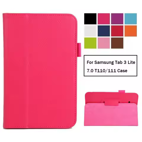 Tablet Flip case For Samsung Galaxy Tab 3 Lite 7.0 T110 T111 T113NU T116 PU leather protective Stand
