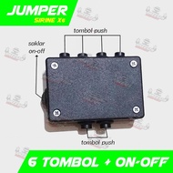TOMBOL JUMPER SIRINE 6 TOMBOL ON-OFF UNTUK MOTOR MOBIL