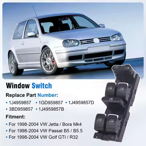 1J4959857 3BD959857 1J4959857D 1J4959857C For VW Golf 4 Jetta MK4 Bora Beetle Passat B5 Plastic Blac