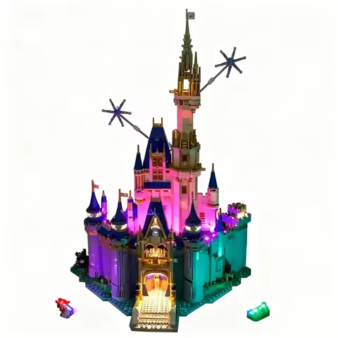 Remote Control RC LED Light Kit For LEGO 43222 The Disney Castle Light UP Your Building Blocks (Only