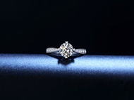 莫桑石 莫桑鑽 50分1克拉愛心四爪女鑽戒 台北門市 客製化訂製白