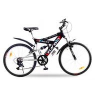 จักรยานเสือภูเขา MTB TURBO BICYCLE รุ่น 24" A-MAX SHIMANO 6 SPEED (จัดส่งเป็นกล่อง ประกอบแล้ว 85%)