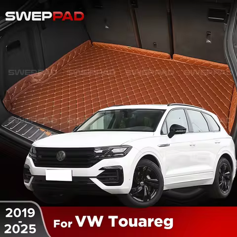 For Volkswagen VW Touareg 2019-2025 24 23 22 21 20 3D Car Trunk Mat Cargo Liner Carpet Interior Acce