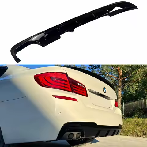 Gloss Black M Performance Style Rear Bumper Diffuser For Bmw F10 F11 5 Series 530i 530d 540i 540d 55