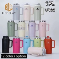 Stanley² Tumbler Big Mac Straw Cup Stainless Steel Cooling Cup Large Capacity Thermos Cup 64oz 1.9L