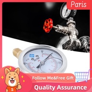 superparis Pressure  Oil Filled 1/4 -1 to 7bar -30 100psi Stainless Steel Case Brass Inside Construc