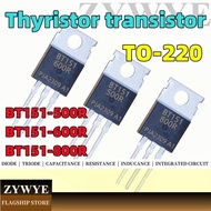 5pcs BT151-500R BT151-600R BT151-800R BT151 One-Way Controllable Silicon Three-Pole Tube Crystal Gun