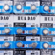 HUA DAO LR44 (Alternative Equivalent for AG13, G13, A76, LR1154) LR-44 1.5V button battery for camer