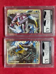 CGC 鑑定 帕路奇亞 & 帝牙盧卡 LEGEND 寶可夢卡