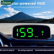 CFSTORE Car Solar HUD GPS Display Digital Speedometer Wireless Head Display KMH MPH Switch for Car M