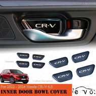 For 2022 - 2024 Honda CR-V Inner Door Bowl Cover 6th CRV Inner Door Handle Bowl Trim Sticker Stainle