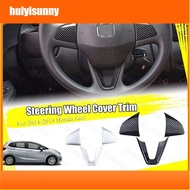 HYS For 2014 to  2020 Honda Jazz GK5 Steering Wheel Cover Trim Gen 3 FIT Steering Wheel Key Button C