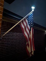 Solar Flag Pole Light, Bright 6000k Solar Powered Flagpole Light, Dusk to Dawn Led Solar Lights for 