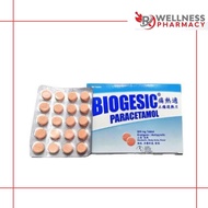 BIOGESIC Paracetamol 500mg Tablet 20's (Fever/Headache/Pain)