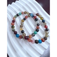 6mm Mixed Agate bracelet/ Agate bracelet/ Agate bracelet/Natural Stone bracelet