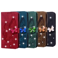 A32 4G Butterfly Leather Phone Case For Samsung Galaxy A 32 A52 A72 A82 5G 52 72 A32case Card Holder Hasp Wallet Bag Flip Cover