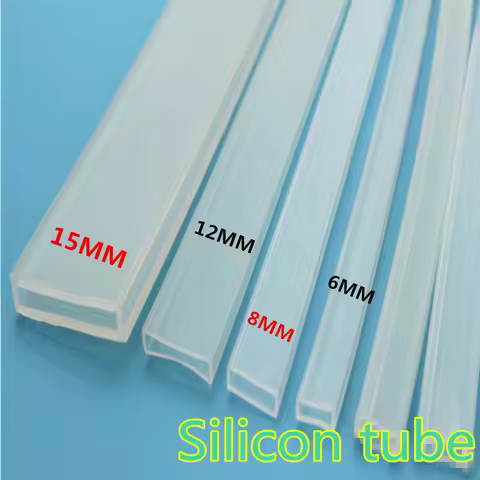 Silicon tube IP67 5mm/8mm/10mm/12mm/15mm 5m/10m length SMD5050 3528 3014 5630 ws2801 ws2811 ws2812b 