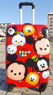 全新貼模未撕迪士尼 DISNEY TSUM TSUM 20吋行李箱 海關密碼鎖