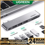 UGREEN 6 in 1 USB C Hub Card Reader with USB 3.0 Adapter for Macbook Original - Ugreen 45000 / 60560