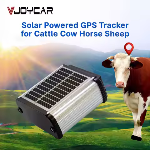 Vjoycar 2023 New Solar GPS Tracker Big Battery For Livestock Cattle Horse Camel Big Animal Real Time
