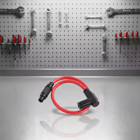 Motorcycle Ignition Cable Set - Compatible with NGK D8TC, A7TC, D8EA Iridium Spark Plugs