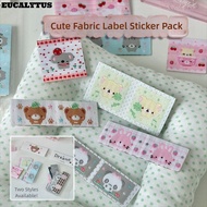 EUCALYTUSS Tag Label Sticker, Self Adhesive Cute Embroidery Label Index Tab, Lucky Tag Scrapbooking 