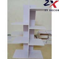2X Decor - Kệ Sách Vuông Hình Cây Trang Trí Bằng Gỗ -2X020