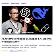 Ai n8n Video Course-AI Automation: Build LLM Apps & AI-Agents with n8n & APIs