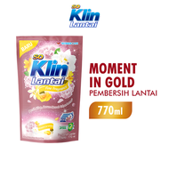 SOKLIN Pembersih Lantai Sensasi Fine Fragrance Moment in Gold Pouch 770ml