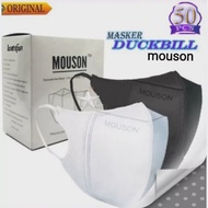 MASKER DUCKBILL / MASKER DUCKBILL MOUSON / MASKER DUCKBILL MOUSON 1 BOX ISI 50PCS / MASKER ORIGINAL /  MASKER DUCKBILL MOUSON WARNA HITAM DAN PUTIH