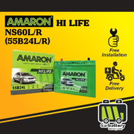 [Installation Provided] Amaron Hi Life NS60L NS60R 55B24L 55B24R Car Battery Bateri Kereta Toyota Vios Altis Honda Accord Civic