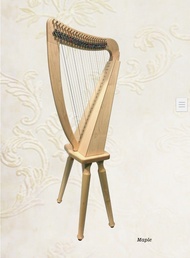 22strings lever harp 小豎琴 kristall lever harp 陳列
