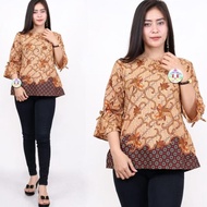 Hotsale! Blouse Batik Jumbo Atasan Batik Wanita Atasan Batik Jumbo Big